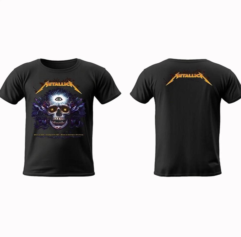 Metallica M72 Charlotte 2025  Bank Of America Stadium Reprint S-4XL Unisex T-Shirt L