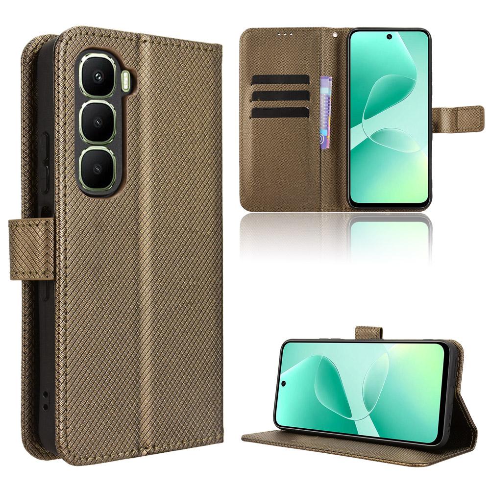 Flip Cases for Infinix Hot 60i 4G PU Leather Full-Body Protection Shockproof Durable Retro Phone Case