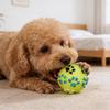 Dog Ball Chew Toy Squeaky Textured Chew Toy Fetch Ball Puppy Teething Toy for Small To Large Dogs Teeth Cleaning Anxiety Relief