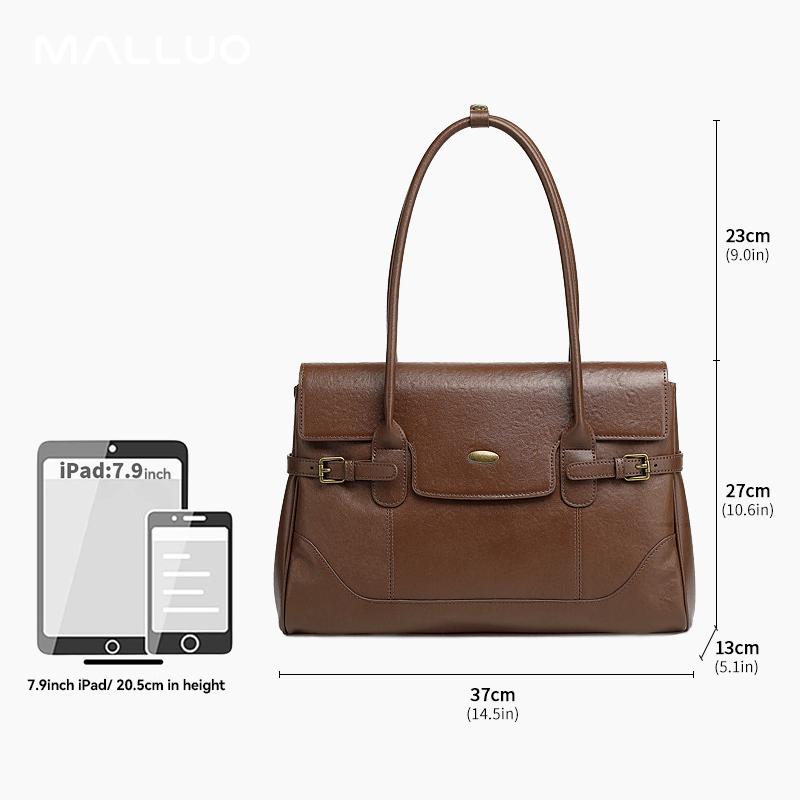 Women's Top-grain leather Underarm Bag Ladies Luxury Designer Genuine leather Handbags Large Capacity Commuting Tote Bags