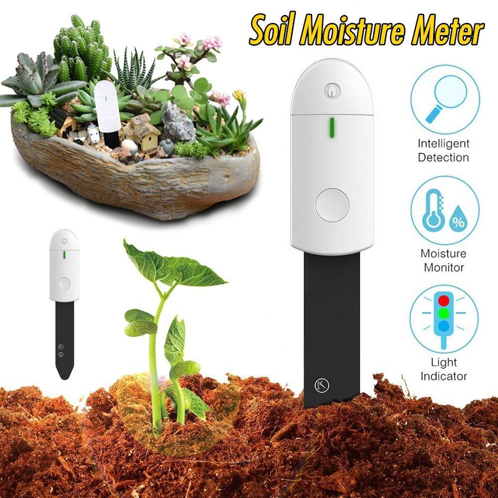 

Intelligent Soil Moisture Detector, Plant Flower Soil Instantaneous Moisture and Humidity Meter, Horticultural Detector hygrometer белый