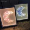 Handmade Starry Crystal Christmas Tree Night Light & Photo Frame Kit - Unique Gift for Women