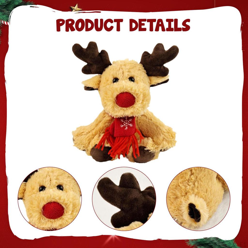 Reindeer Stuffed Animal Toy Hugging Adorable Collectible Kids Toys Party Favors Doll Home Decor