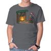 Unisex Crew Neck T-Shirt Black Knight Christmas Graphic Short Sleeve Casual Tee