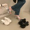 9Cm Thick-soled Small Man High-heeled Sandals Women's Summer Wear 2025 New Women's Wedge Heel Flip-flops Women's Shoes