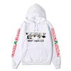 Hunter X Hunter Killua Anime Hoodie Sleeve Letter Print Black Manga Long Sleeve Casual Hooded Pullover Sweatshirt