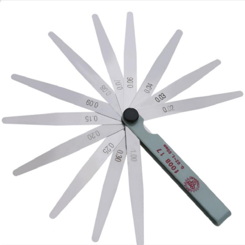 17 Blade 0.02 To 1mm Thickness Gap Metric Filler Feeler Gauge Measure Tool