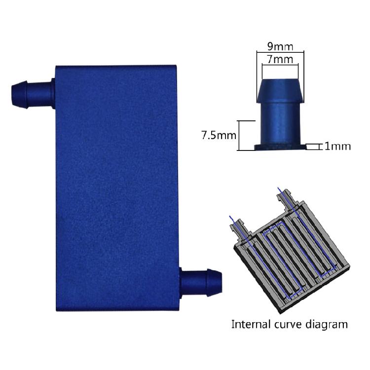 Aluminum Water Cooling Block Liquid Water Cooler Heat Sink for Industrial Laptop