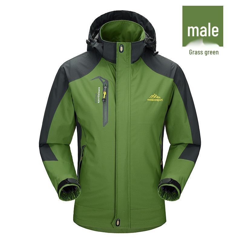 Spring Windproof & Waterproof Single Layer Jacket for Outdoor Sports - Men's & Women's Hiking Outerwear