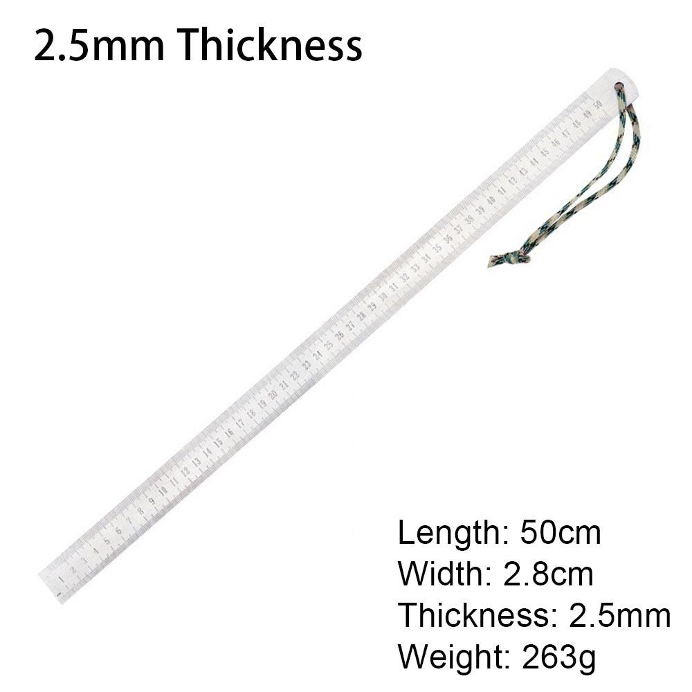 1Pcs 2.5mm Thickened Stainless Steel Ruler Multi Purpose Drawing Gauge  Drawing Gauge Accessory
