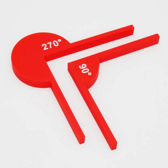 2/5Pcs Geometric Ornaments Teaching Auxiliary Props 30-45-60-180 Degrees Improve Skills Science Education Cognition Teaching Model