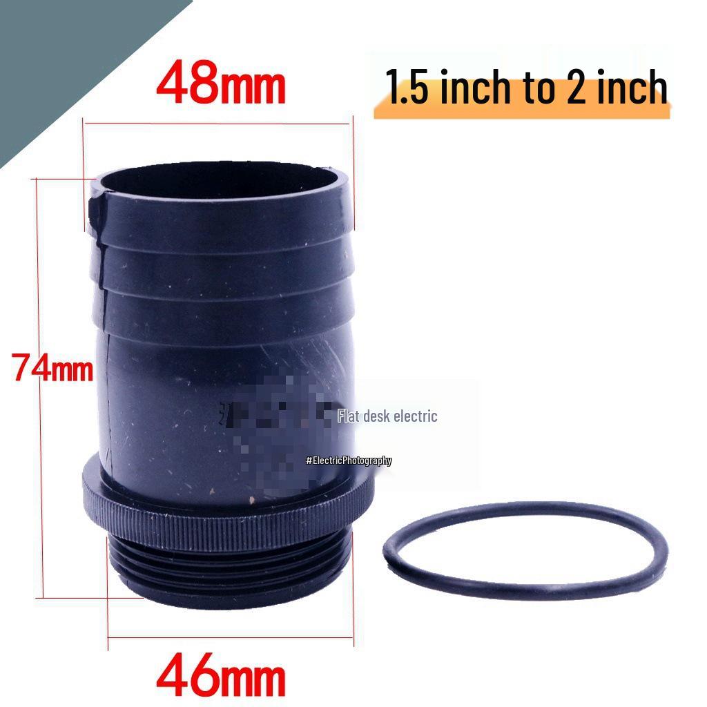 Thickened Plastic Male Thread Hose Connector Water Pump Adapter (4", 3", 1.5")