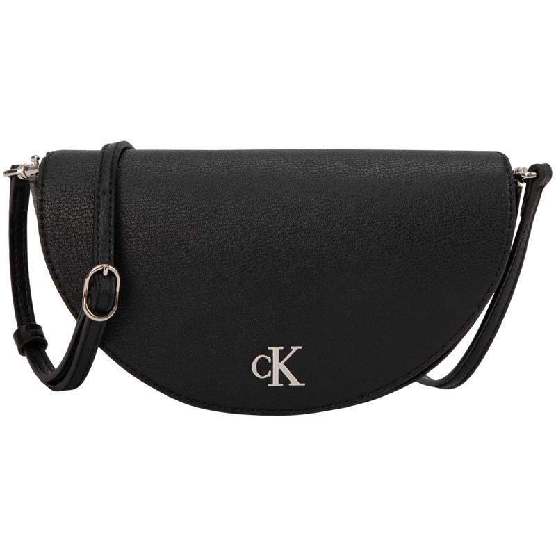 New CALVIN KLEIN Synthetic Material Saddle Bag Shoulder Bag Regular Women's Space Black DP1672-001