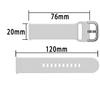 Ocdin 20mm Watch Band for Omega and Moon Silicone White X, Swatch, Speedmaster, Swatch, Easy-to-Interchange Strap, Unisex,