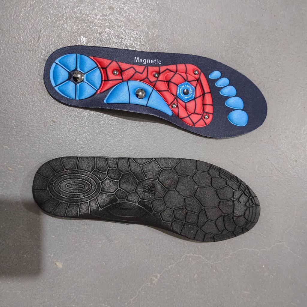 Magnetic Therapy Massage Insoles, Cut-to-Fit, Sweat-Absorbent, Breathable, Unisex