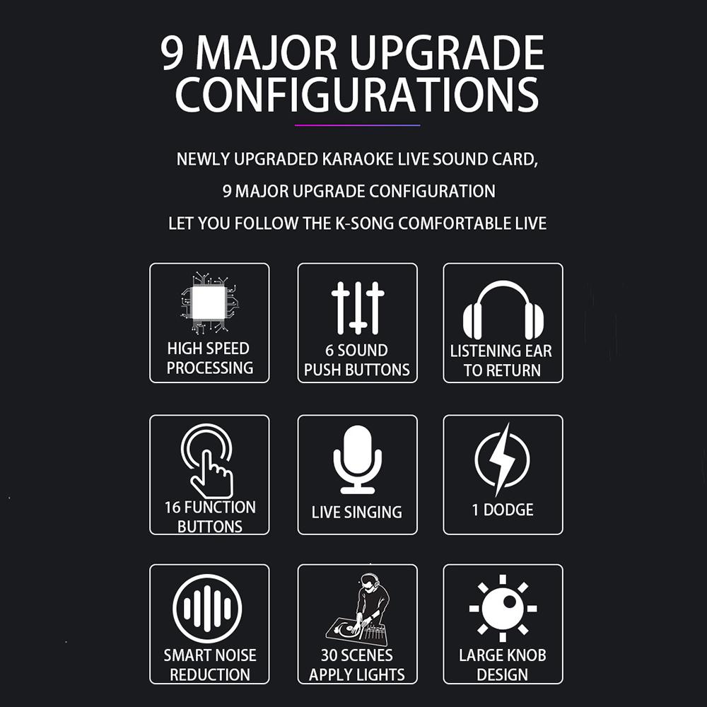 Mini Bluetooth Audio Music Mixer Sound Card Set Mixing Console Amplifier Studio