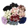 12head Artificial Rose Bouquet Silk Flowers Wedding Party Home Decoration