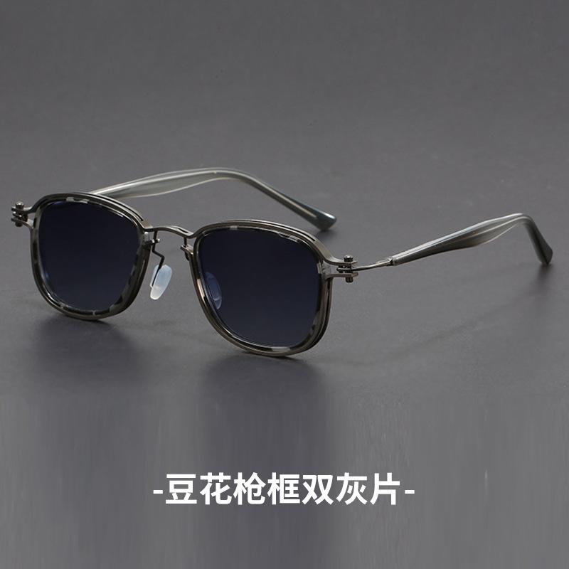 Fashion Sunglasses European and American Metal Small Square Round Korean Sun Glasses for Men Retro Square Sunglass Gafas De Sol