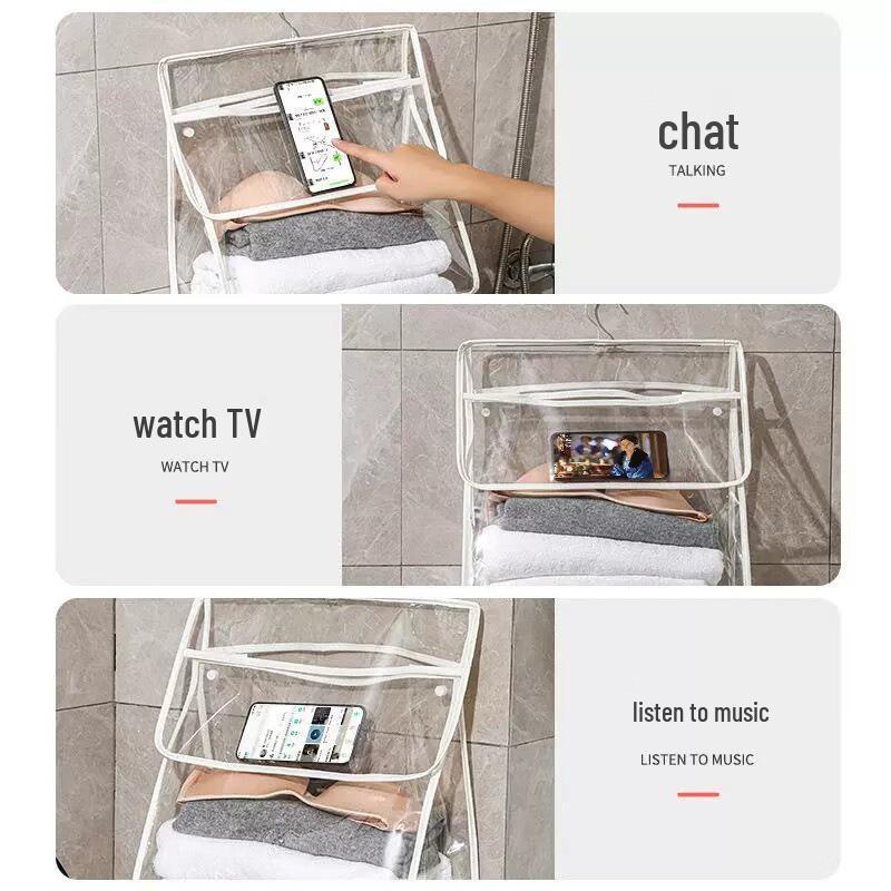Waterproof Hanging Clothes Bag for Bathroom and Dormitory Storage