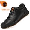 Genuine Leather Men's Breathable Casual Shoes Fashion Men's Sneakers High Quality School Skate Shoes Men Shoes Zapatos De Hombre