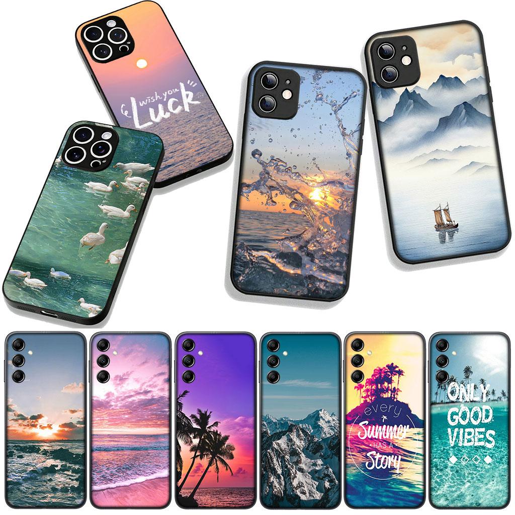 Cover for Xiaomi Redmi Note 14 12 13 ProPlus A4 A3 Pro Plus 12C 13C 14C 5G Phone Case Beach Mountain Sea Travel Sand