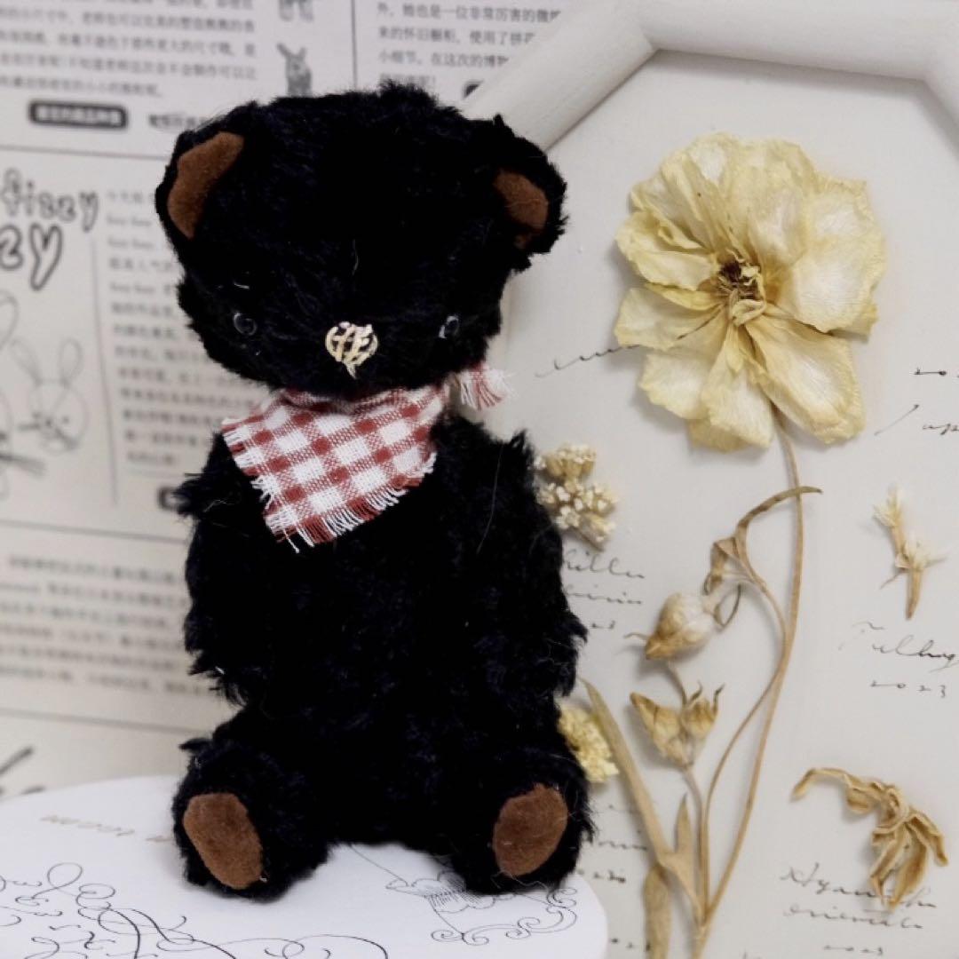 

[USED] Black Teddy Bear, Handmade by an Overseas Artist