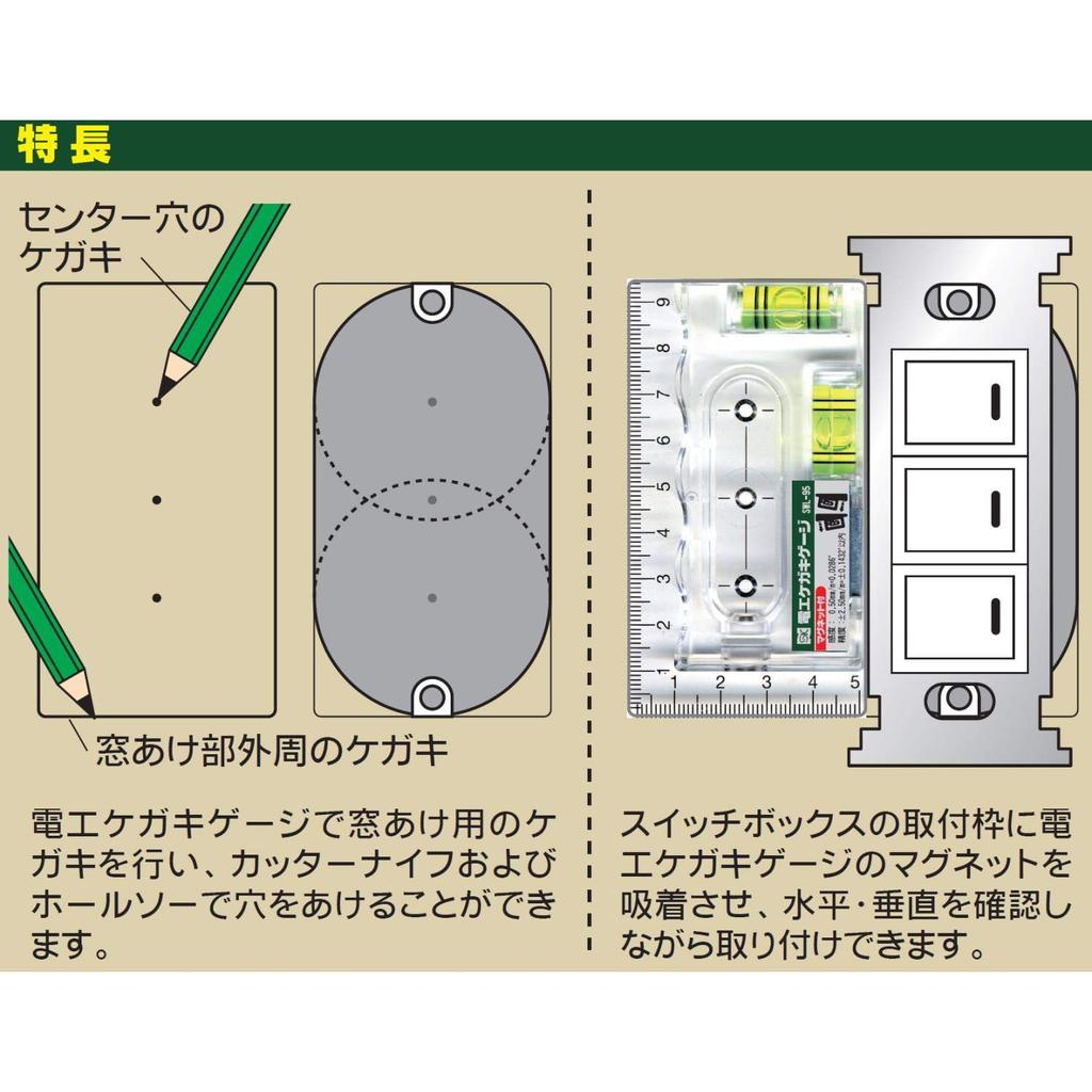 Niigata Seiki SK Hergestellt in Japan Elektrischer Markierungslehre mit Magnet SWL-95
