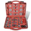 Kit d'outils de filetage de piston - vidaXL - 40 pcs - Acier au carbone - Universel - Mallette robuste