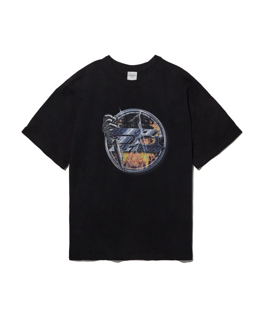CRITIC Burning Blade T-Shirts Black