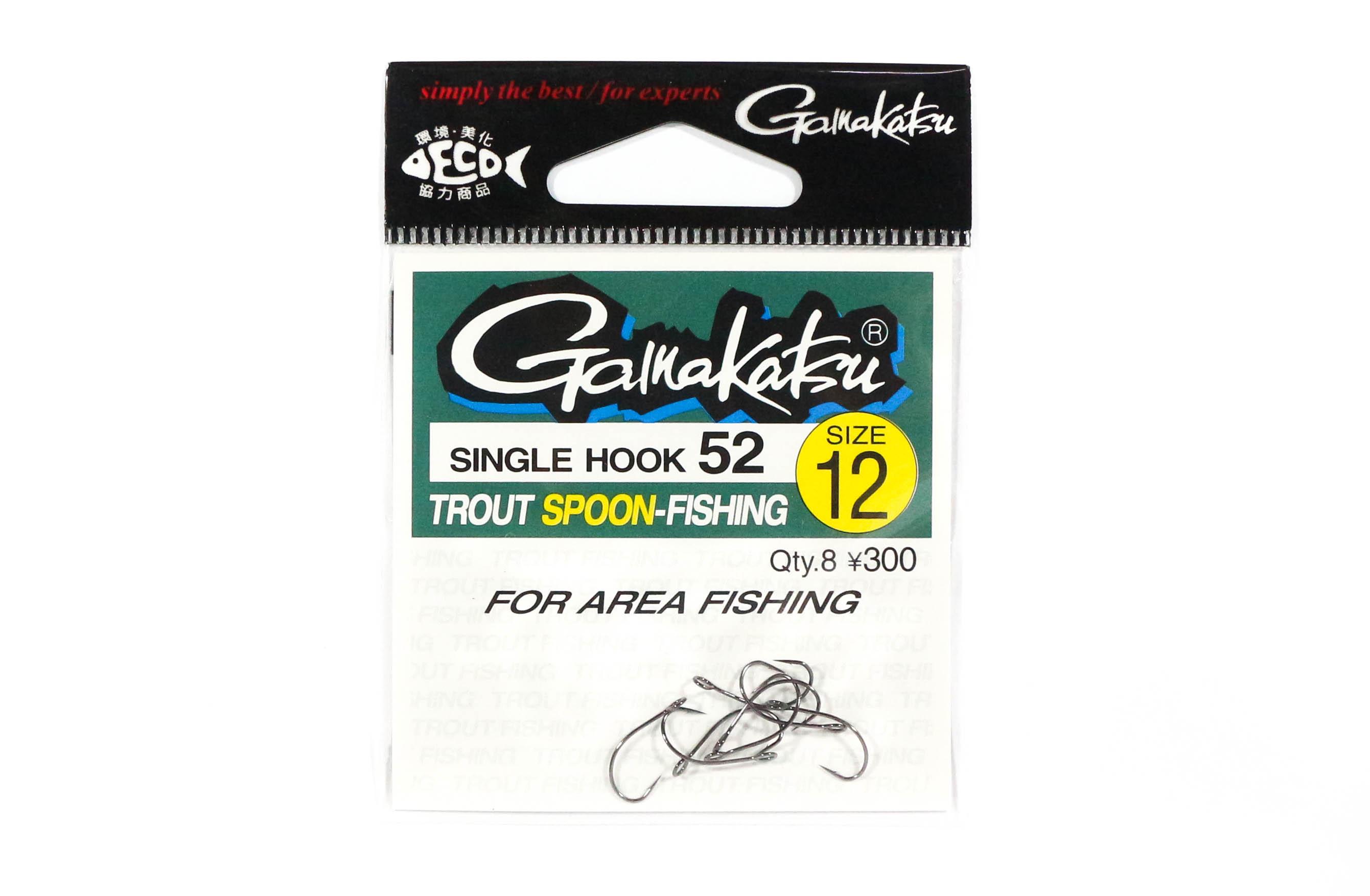 

Gamakatsu 66257 Одинарный крючок 52 Блесна Крючок Размер 12 ,8 В упаковке (0318)