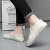 Lightweight Men's Casual Shoes 2025 Summer Leather Penny Loafers Men Moccasins Hollow Out Slip on Flats Boat Mens Driving Shoes
