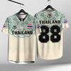 Uomo e Donna Elefante Thailandia Stampa 3D Girocollo Manica Corta Estiva T-shirt Street Uomo Alta Qualità Oversize Traspirante