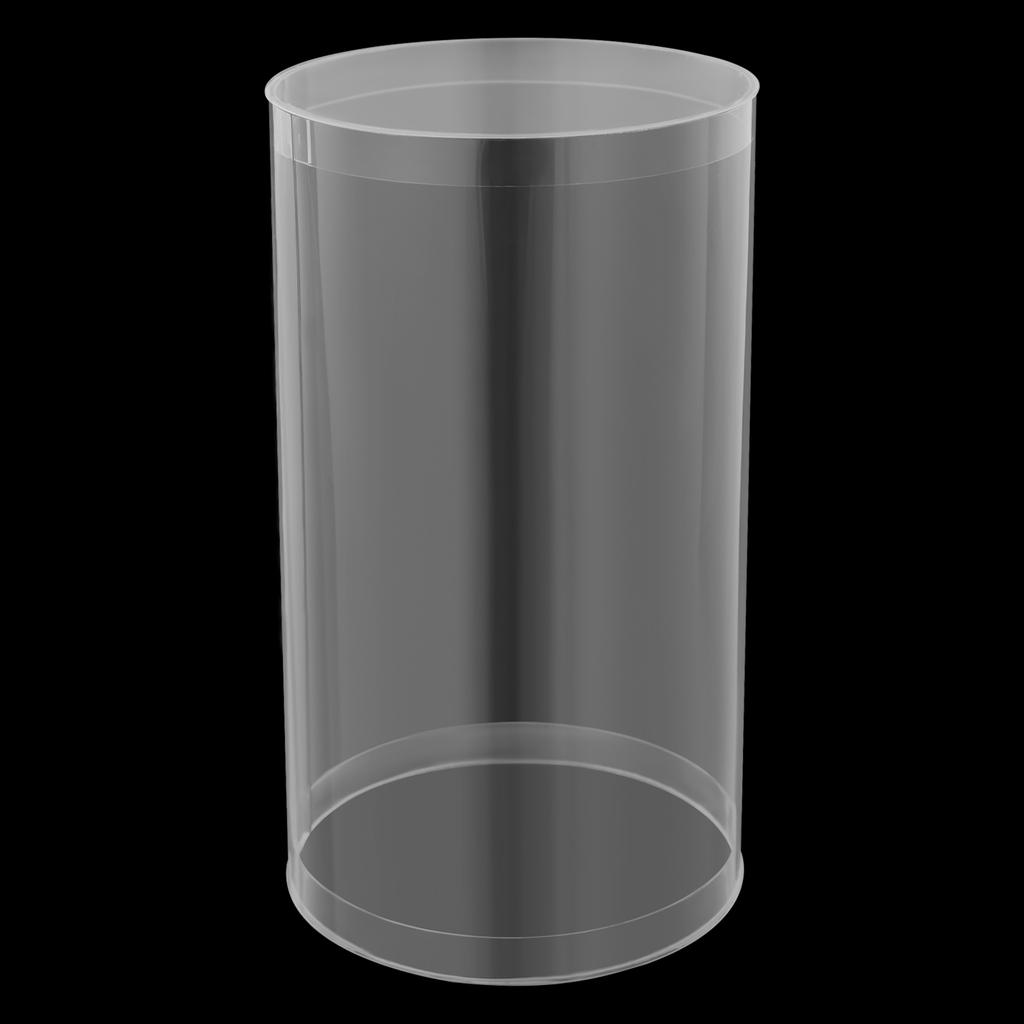 5 Pcs Acrylic Display Stand Set for Wedding Certificate Photo Holder, Clear Cylinder Pillar for Party Decor Exhibition Table