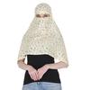 RIVANIV Cotton Short Scarf Cum Mask Scarves Usable for Vehicle Driver | White Printed Design | Universal Size | For Girl & Women | Breathable Sun Pr