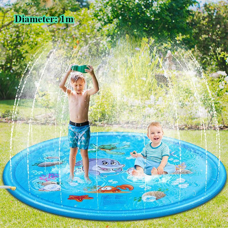 Dziecięca mata do zabawy na zewnątrz z rozpylaczem wody do zabawy na trawniku