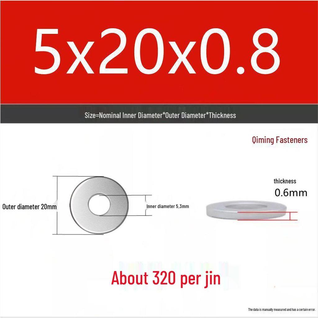 4.8 Grade Galvanized Iron Flat Washer, M3-M40 Oversized Metal Hole Gasket.