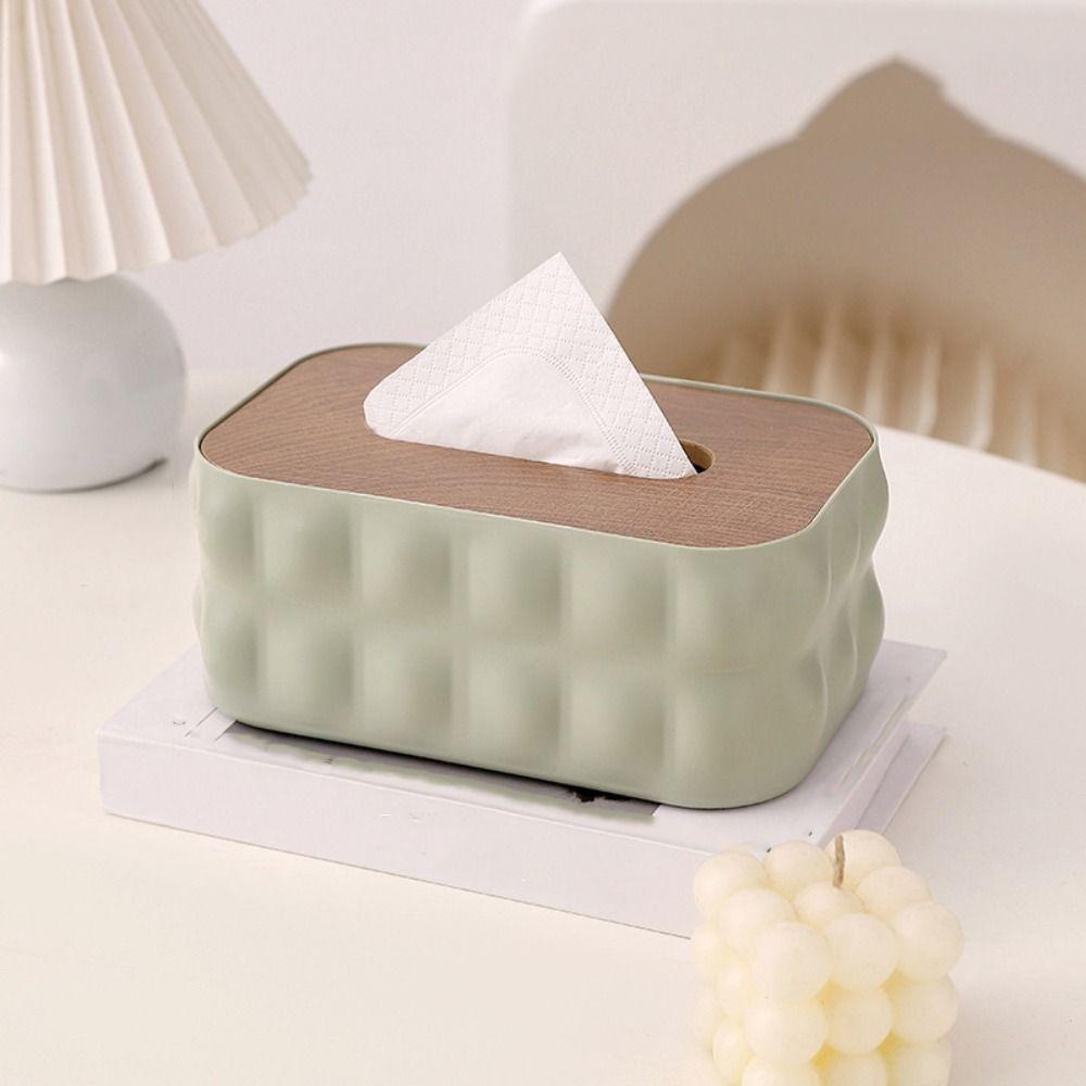 Decorative Toilet Tissue Box Removable Miscellaneous Organizer Paper Storage Holder  Desktop