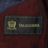 TAKASHIMAYA made in Japan Striped Pattern Lanvin fabric suit Setup Navy Men's Used