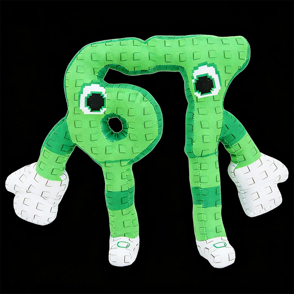 24cm STEAL A BRAINROT Green No.67 Plush Toy Cute House Dolls Game Surrounding Green No.67 Toys Soft Toys for Kids Birthday Gifts