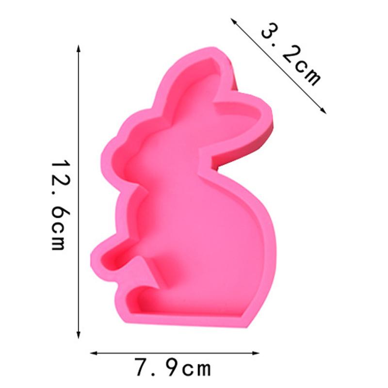 Cute Rabbit Silicone Mold 3D Animal Candle Scented Making Epoxy Mould DIY Handmade Easter Gift Baking Tools Home Decor