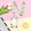 Bear Cartoon Acrylic Card Holder Rabbit Lanyard Bus Card Box Cute Rabbit Card Case  Outdoor