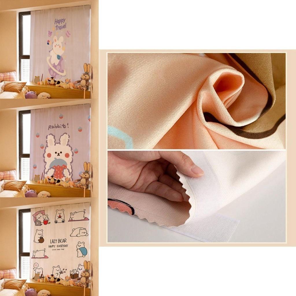 Eleganter Klettvorhang Fenster 200cm Selbstklebend Für Zuhause Schlafzimmer Dekorativer Stil