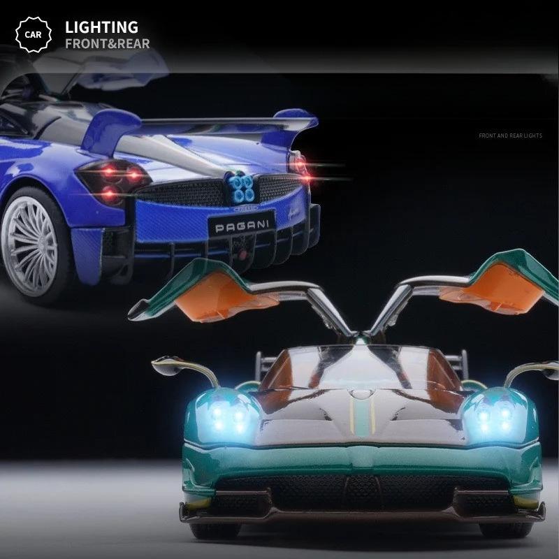 1/32 Pagani Huayra Supercar Diecasts & Toy Vehicles Metal Car Model Shock Absorber Sound Light Collection Car Toys Gift