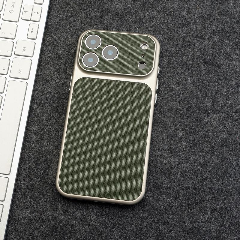 Vintage Gewebtes Leder Texturiertes Case Für iPhone 17 Air 16 15 14 13 12 Pro Max Retro Stoßfest PC Beschichtung Rüstung Harte Handyhülle