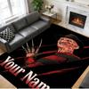 Crystal Velvet Rug Custom Name Text, Soft Non Slip Floor Mat Home DecorA Nightmare On Elm Street Freddy Krueger