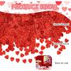 1500pcs/50g Valentines Day Hearts Confetti Decorations,Iridescent Red Heart Table Confetti Glitter Heart Sequ for Valentine's Day Wedding Birthday