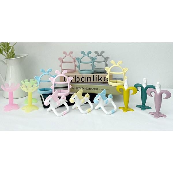 Agaphra Butterfly Wrist Teether + Case, Mint, Korean baby products