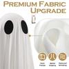 5.9FT Large Halloween Hanging Ghost Swing Adjustable Height With Remote Spooky Ghosts Swing With String Lights
