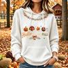 Women's Lightweight Long Sleeve Pullover Hoodie with Pockets, Thanksgiving Christmas Print