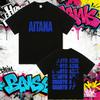Camiseta com Estampa do Tour Verão 2025 da Cantora Aitana Cuarto Azul para Homens e Mulheres Fãs de Hip Hop Manga Curta 100% Algodão Puro Camiseta Estampada